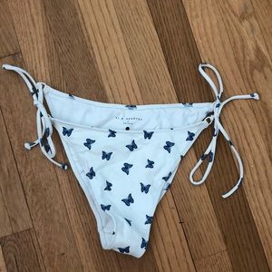 PacSun blue butterfly bikini bottom